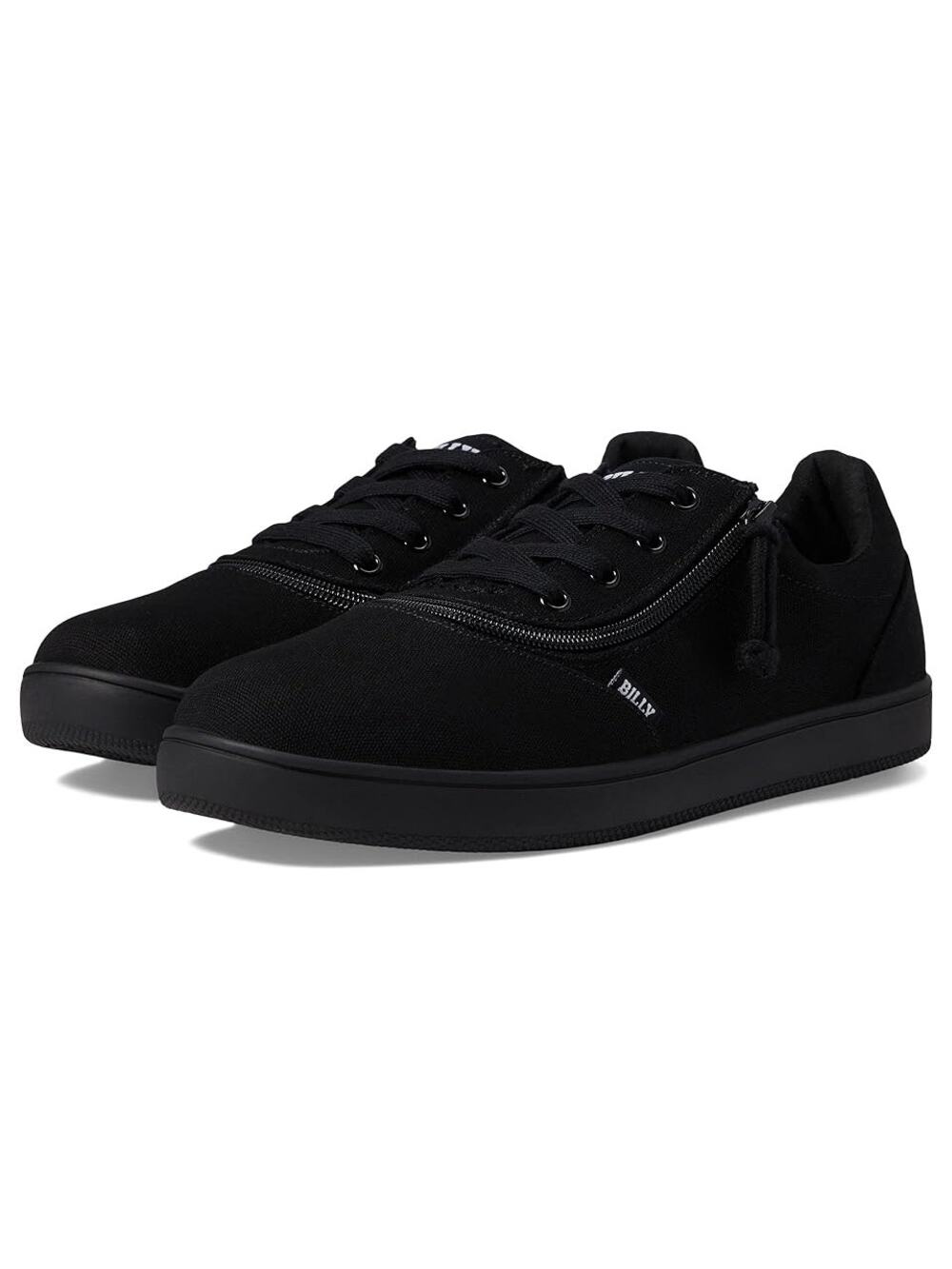 BILLY Footwear Mens Low Top ll Sneakers US 10.5 Wide EU 43.5 Black NIB